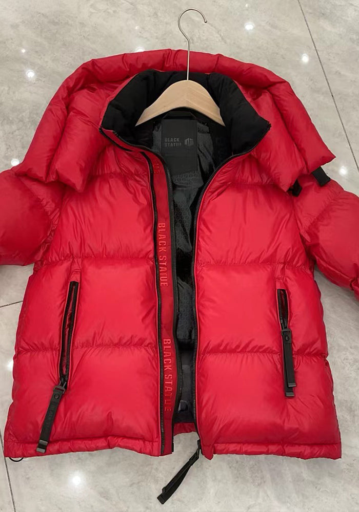 Short Down Jacket: Cozy Lightweight Quilted Puffer Coat