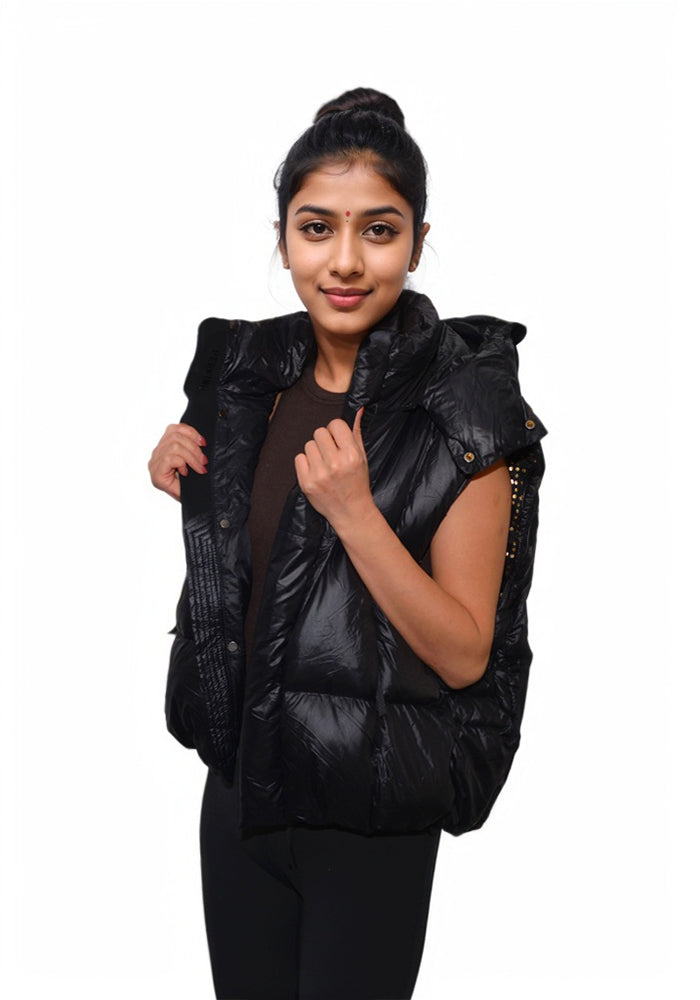 Short Down Jacket: Cozy Lightweight Quilted Puffer Coat