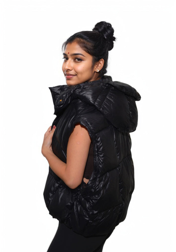 Short Down Jacket: Cozy Lightweight Quilted Puffer Coat