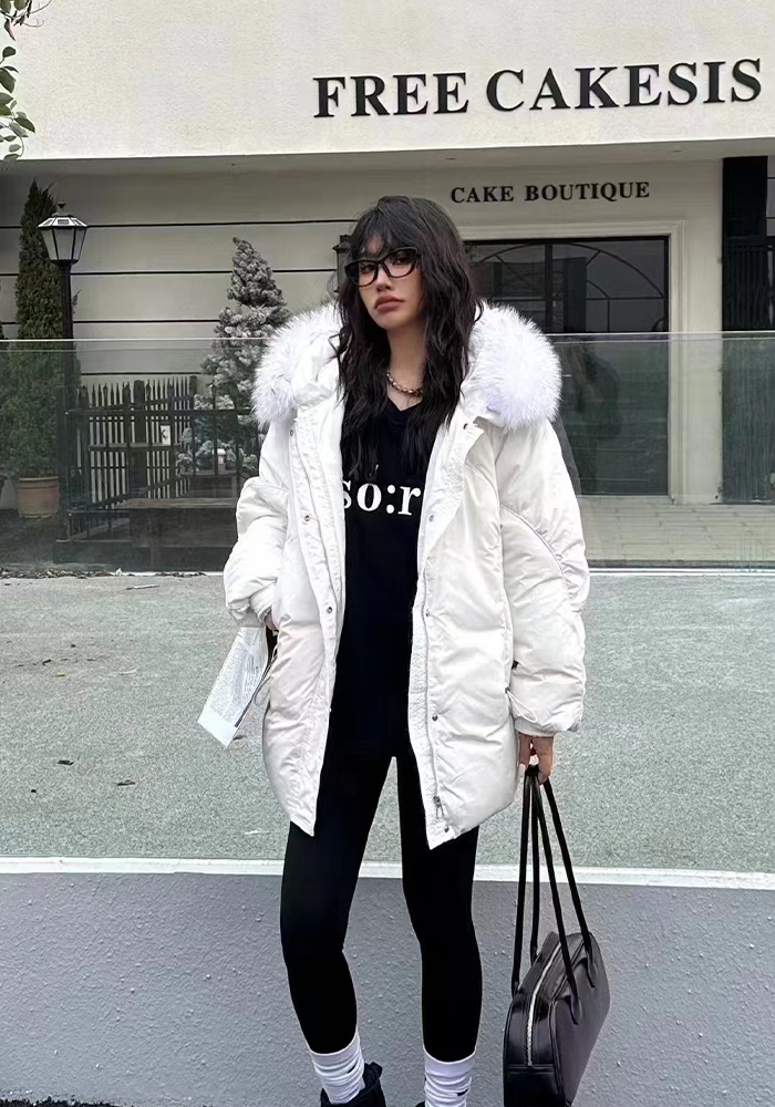 Short Down Jacket: Cozy Lightweight Quilted Puffer Coat