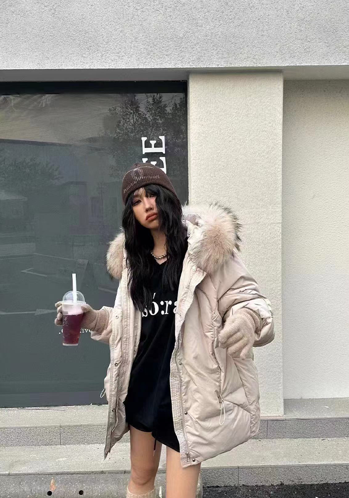 Short Down Jacket: Cozy Lightweight Quilted Puffer Coat