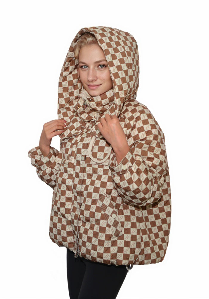 Short Down Jacket: Cozy Lightweight Quilted Puffer Coat