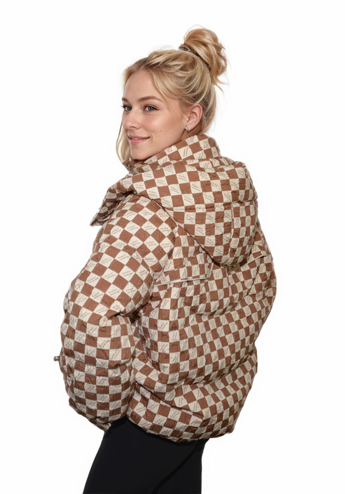 Short Down Jacket: Cozy Lightweight Quilted Puffer Coat
