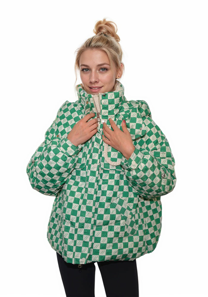 Short Down Jacket: Cozy Lightweight Quilted Puffer Coat
