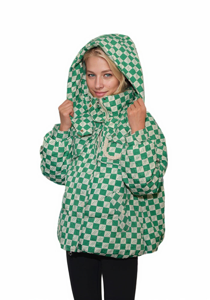Short Down Jacket: Cozy Lightweight Quilted Puffer Coat