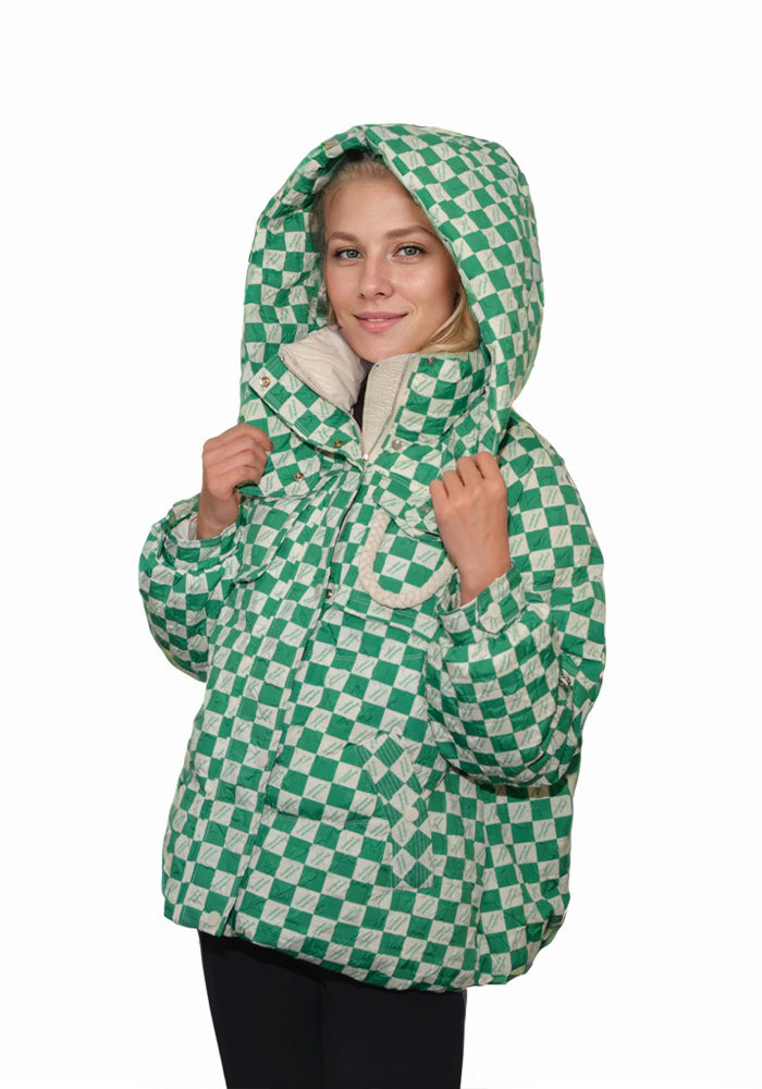 Short Down Jacket: Cozy Lightweight Quilted Puffer Coat