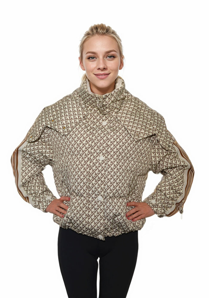 Short Down Jacket: Cozy Lightweight Quilted Puffer Coat