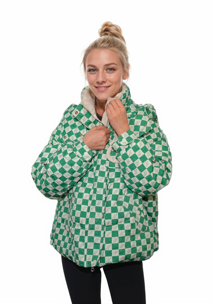 Short Down Jacket: Cozy Lightweight Quilted Puffer Coat