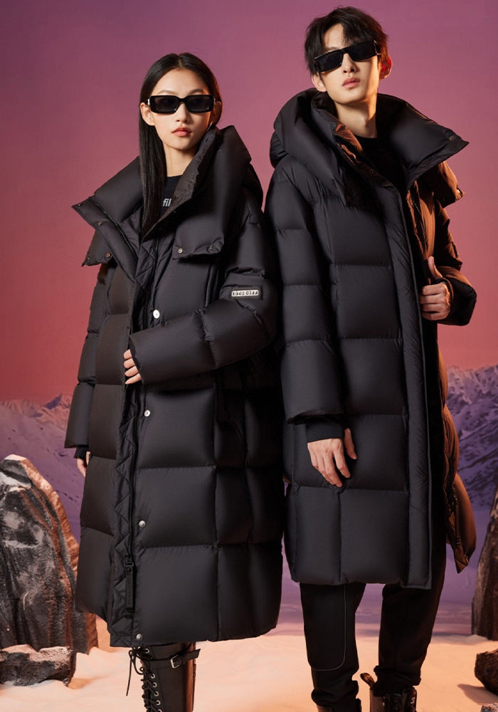 Long Down Jacket: Heavyweight Full-Length Fur-Lined Winter Coat