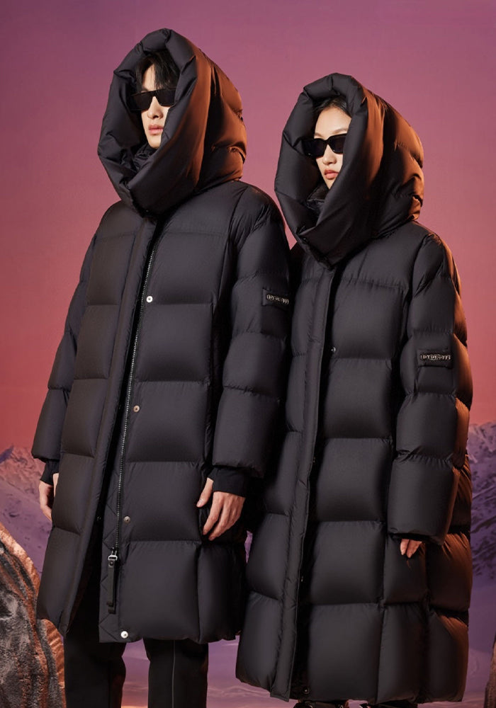 Long Down Jacket: Heavyweight Full-Length Fur-Lined Winter Coat