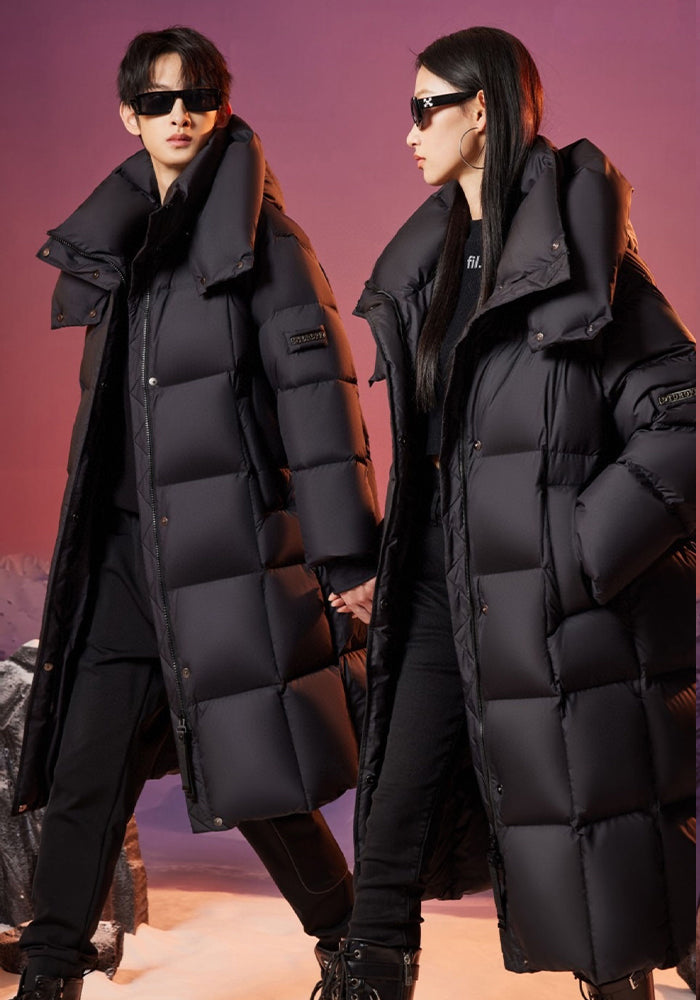 Long Down Jacket: Heavyweight Full-Length Fur-Lined Winter Coat