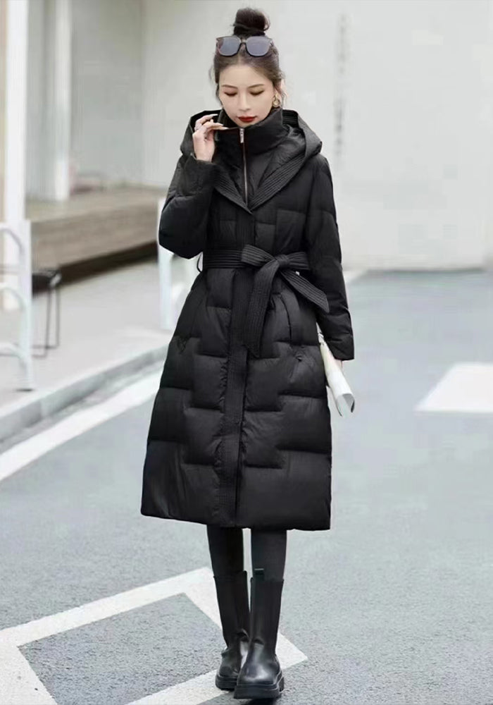 Mid thigh puffer coat best sale