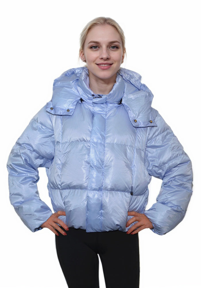 Short Down Jacket: Cozy Lightweight Quilted Puffer Coat