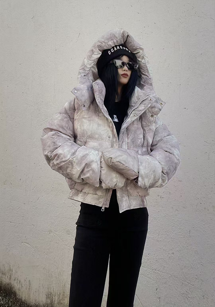 Short Down Jacket: Cozy Lightweight Quilted Puffer Coat