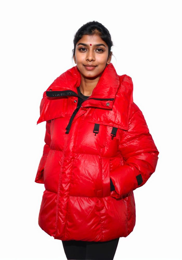 Short Down Jacket: Cozy Lightweight Quilted Puffer Coat