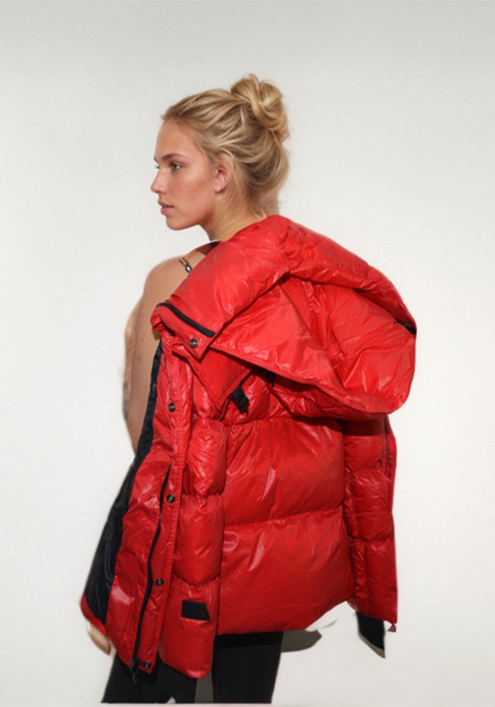 Short Down Jacket: Cozy Lightweight Quilted Puffer Coat