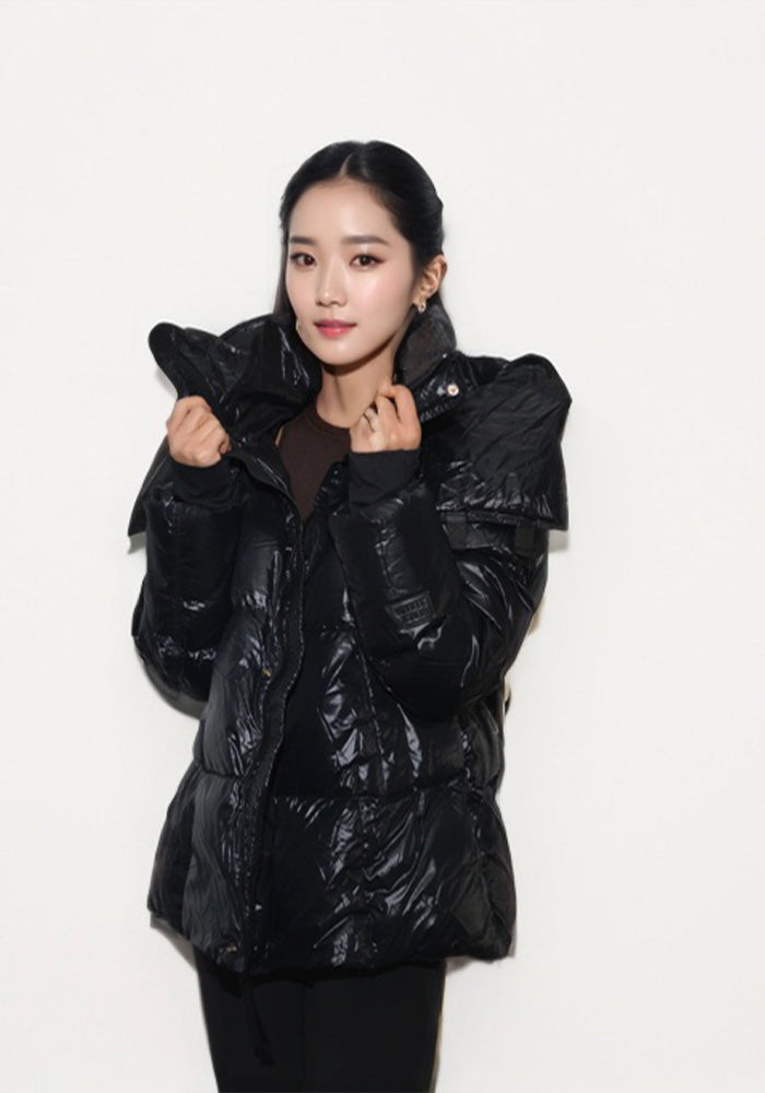 Short Down Jacket: Cozy Lightweight Quilted Puffer Coat